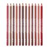 12 Colors Wooden Lip Liner Pencil Set, High Pigmented Soft Matte, Long Wearing, Deep and Rich in Color, Smudge Resistant view 1
