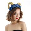 STOBOK Rose Horns Headband for Halloween Floral Headdress Ram Horns Costume Accessory for Parties and Role-play Events view 3