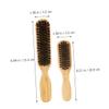 Gogogmee 2pcs Men's Hair Beard Cleaning Brush Set Salon Face Hair Brush Gentle Bristles Barber Hairdressing Portable view 3