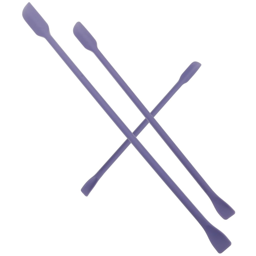 FOYTOKI 3pcs Mini Silicone Makeup Spatula Set for Skincare Double-ended Versatile Tool for Cosmetics Application Compact Beauty Routines