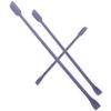 FOYTOKI 3pcs Mini Silicone Makeup Spatula Set for Skincare Double-ended Versatile Tool for Cosmetics Application Compact Beauty Routines view 1