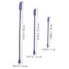 FOYTOKI 3pcs Mini Silicone Makeup Spatula Set for Skincare Double-ended Versatile Tool for Cosmetics Application Compact Beauty Routines view 3