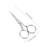 Mikinona Professional Eyebrow Scissors Set 6pcs Mini Stainless Steel Scissors for Facial Hair view 3