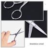 Mikinona Professional Eyebrow Scissors Set 6pcs Mini Stainless Steel Scissors for Facial Hair view 4