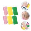 Outanaya 6pcs Foot File Pumice Stone Callus Remover for Feet Ergonomic Design Reusable Exfoliator Tool in Bright Yellow Pink and Green view 3