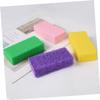 Outanaya 6pcs Foot File Pumice Stone Callus Remover for Feet Ergonomic Design Reusable Exfoliator Tool in Bright Yellow Pink and Green view 4