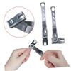 2Pcs 360 Degree Rotating Large Nail Clippers Stainless Steel view 3