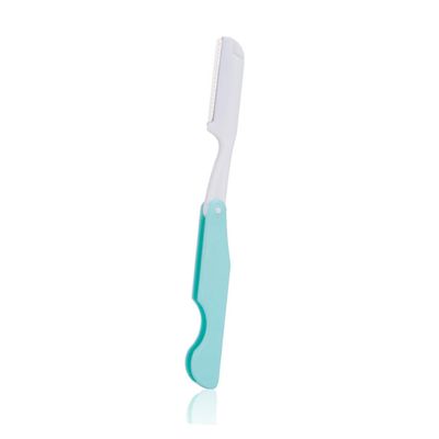 FRCOLOR Women Portable Folding Eyebrow Trimmers Grooming Tool with Replaceable Blades for Effortless Eyebrow Shaping Random Color