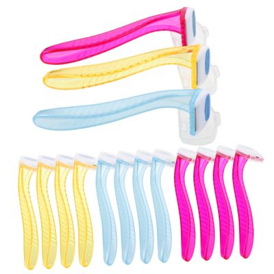 FRCOLOR 15pcs Manual Body Hair Trimmer Women Hair Remover for Legs Bikini Line and Underarms