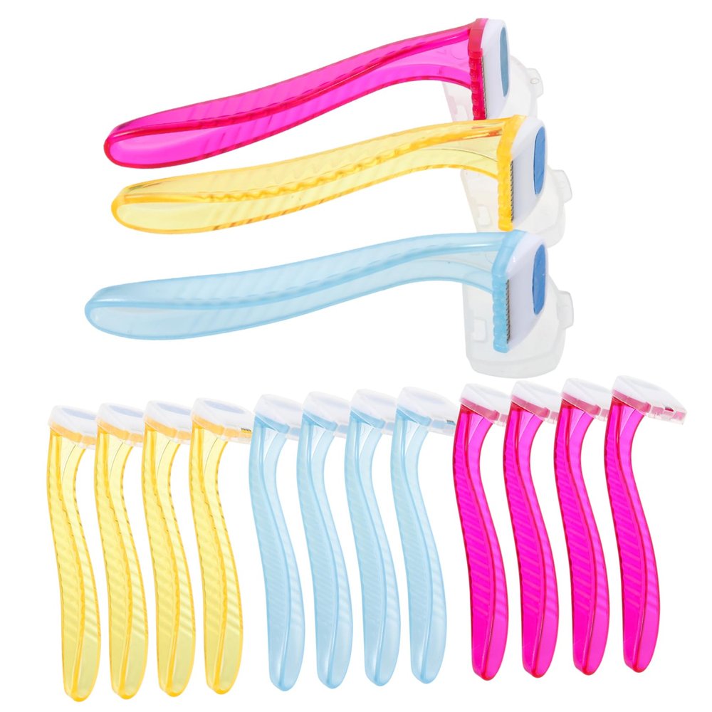 FRCOLOR 15pcs Manual Body Hair Trimmer Women Hair Remover for Legs Bikini Line and Underarms
