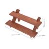HONMEET False Nail Holder Display Rack Convenient Wooden Organizer for Nail Tips Easy to Assemble Portable Design for Go Use for Craft Shows view 2