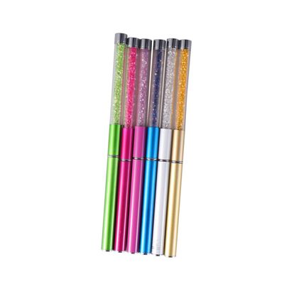 Outanaya 6pcs Spiral Eyelash Brush with Rhinestone Handle for Mascara Application Eyelash Extension Tools White Rose Red Dark Green