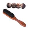 HONMEET 1pc Portable Beard Brush for Men Wooden Handle Natural Boar Bristles for Grooming Sideburns and Styling Facial -friendly Design for Easy Use view 3