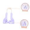 Outanaya 2pcs Nose Shaping Clip Silicone Nose Slimming Device Ergonomic Design for Gentle Lifting and Straightening Beauty Tool for Adults Soft Pink and Elegant Purple view 3