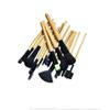 24 Piece Portable Makeup Brush Set with Nylon Bristles and Wood Handles view 4