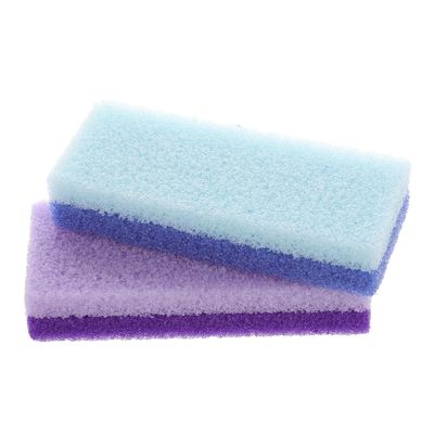 OHPHCALL 2pcs Pedicure Supplies Foot Care Tools Salon Foot Pumice Scrubber for Dead Skin Removal Random Color