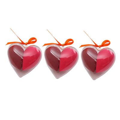 Outanaya Portable Makeup Sponges Soft Heart-shaped Foundation Blending Sponges for Liquid and Powder Cosmetics for Makeup Application and Blending Random Colors