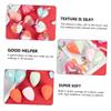Outanaya Portable Makeup Sponges Soft Heart-shaped Foundation Blending Sponges for Liquid and Powder Cosmetics for Makeup Application and Blending Random Colors view 4