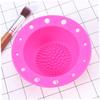 Mikinona Ergonomic Makeup Brush Cleaning Mat Brush Cleaner Pad Cleaning Tools Cleaner view 3