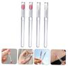 OHPHCALL Makeup Travel Lid Cover Lip Brush Applicators 4pcs Silicone Lipstick Lip Mask Tools view 4