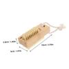 Gogogmee 4pcs Nail Brush Bamboo Nail Cleaning Scrubber for Fingernails and Toenails Portable and Lightweight for Home and Salon Use view 2