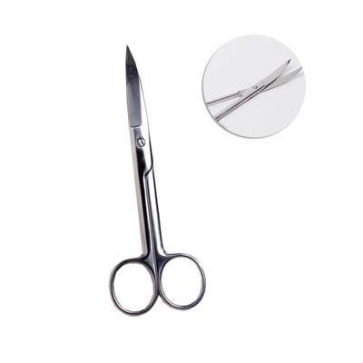 HONMEET Curved Stainless Steel Makeup Scissors Precision Eyebrow Tape Cutters Small Makeup Tools for Easy Trimming for Travel Pvc Packaging