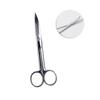 HONMEET Curved Stainless Steel Makeup Scissors Precision Eyebrow Tape Cutters Small Makeup Tools for Easy Trimming for Travel Pvc Packaging view 1