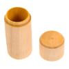 ABOOFAN Essential Oil Holder Wooden Box Single Bottle Storage Case Round Design for Essential Oils Perfumes and More Organizer for Desktop Workbench view 1