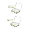 Gogogmee 2sets Tea Oil Blotting Sheets Mirror Puff Oil Control Sheets for Oily Skin Portable Absorbing Paper for Men Women Cleaning Tool view 1