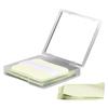 Gogogmee 2sets Tea Oil Blotting Sheets Mirror Puff Oil Control Sheets for Oily Skin Portable Absorbing Paper for Men Women Cleaning Tool view 3