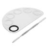 HONMEET Stainless Steel Makeup Palette Set with Easy to Clean Mixing Tool for Foundations Lipsticks and Eye Shadows for Professionals and Home Use view 1