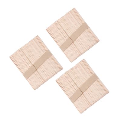 HONMEET 150pcs Wooden Waxing Spatulas for Body Hair Removal Easy to Use Applicators for Hot and Strip Waxing for Salon Home Rounded Ends for Depilatory Waxes