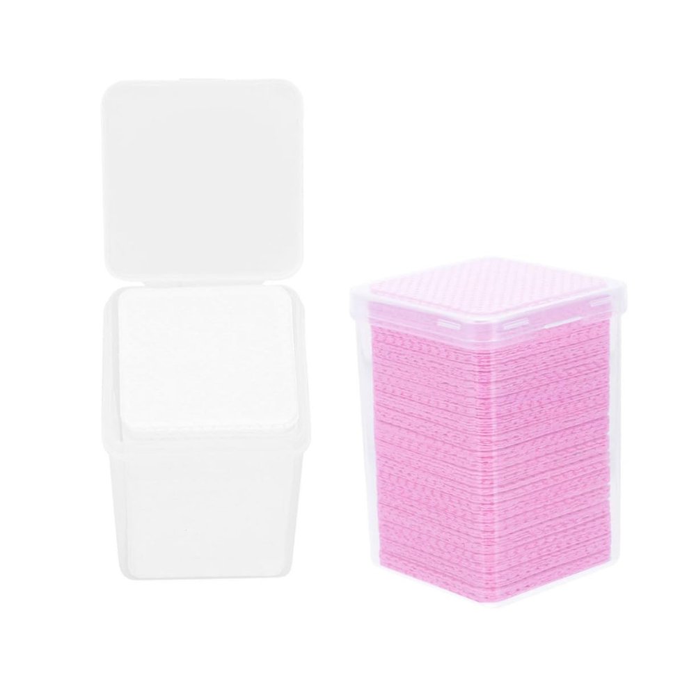 VINTORKY Professional Eyelash Extension Cleaning Pads 400 Pads in 2 Boxes Bottle Cleaning No Chip Safe for