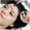 Gogogmee 4pcs Facial Fan Applicator Makeup Brush for Masks Skincare Includes Blue Black White Brushes for Easy Application Precise Use Face view 2