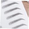 FOYTOKI 2pcs Imitation Eyebrow Stencils for Men Women Temporary Eyebrow Makeup Easy to Apply view 2