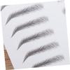 FOYTOKI 2pcs Imitation Eyebrow Stencils for Men Women Temporary Eyebrow Makeup Easy to Apply view 3