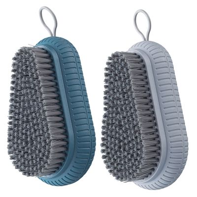 OHPHCALL Multi-use Nail Cleaner Brush Portable Hand Brush for Fingernails Toes Reusable Soft Bristle Scrubbers