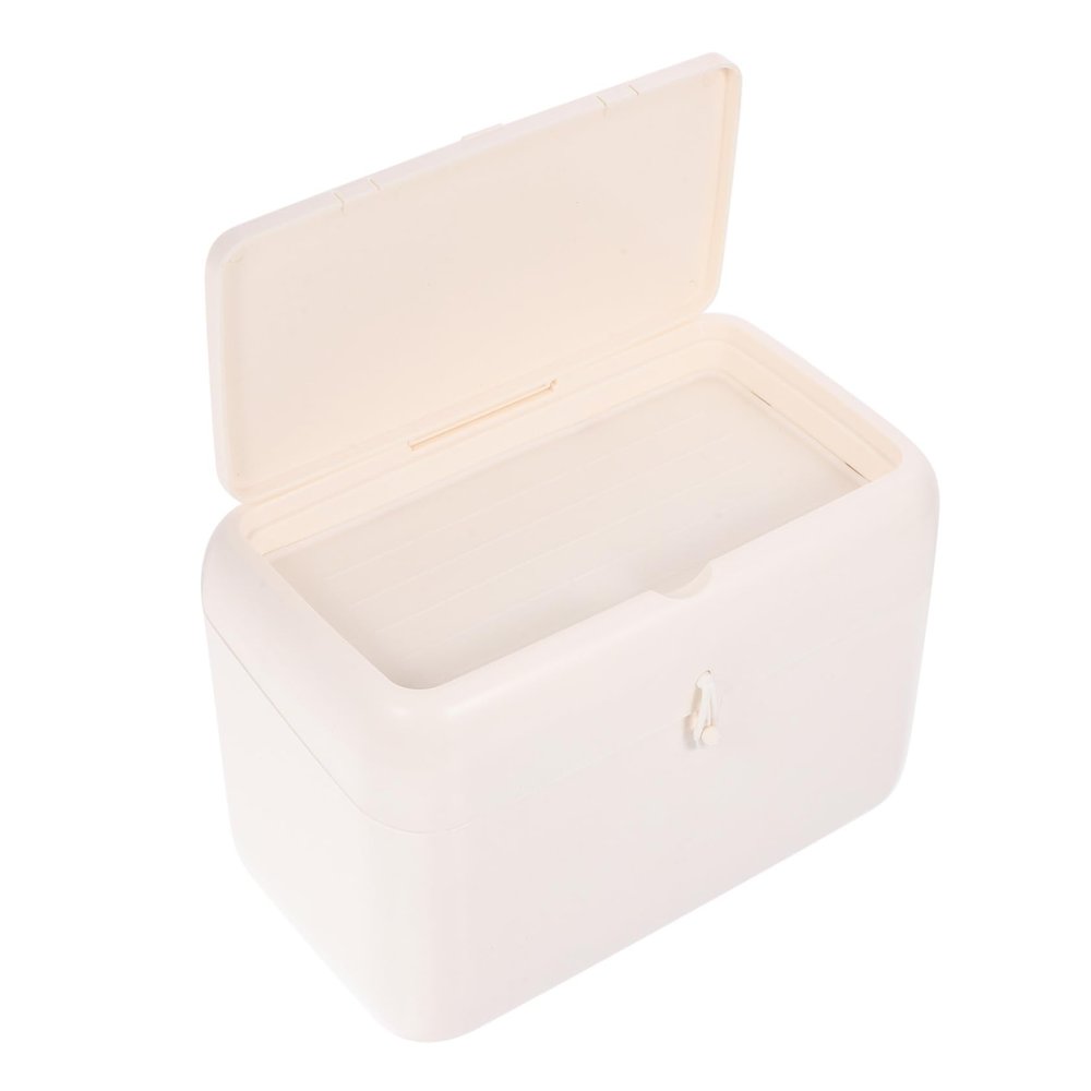 FOYTOKI Vanity Organizer Makeup Storage Box Cosmetics Organizer Mirror for Dresser Counter Random Color