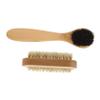 FOYTOKI 2Pcs Handwashing Wooden Nail Brush Set Double-Sided Pig Bristle Cleaning Brush for Hands and Nails Multi-Purpose Hand Cleaning Tool for Home and Spa Use view 1