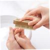 FOYTOKI 2Pcs Handwashing Wooden Nail Brush Set Double-Sided Pig Bristle Cleaning Brush for Hands and Nails Multi-Purpose Hand Cleaning Tool for Home and Spa Use view 2