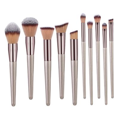 Gogogmee 10pcs Travel Makeup Brush Makeup Kit Foundation Brush Eye Shadows Cosmetics for Artist