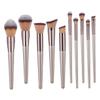 Gogogmee 10pcs Travel Makeup Brush Makeup Kit Foundation Brush Eye Shadows Cosmetics for Artist view 1