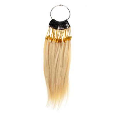 FOYTOKI 1set Human Hair Extensions for Testing Straight Hair Wig Chart Strands for Hairdressers and Salon Use for Professional Practice