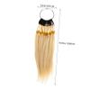 FOYTOKI 1set Human Hair Extensions for Testing Straight Hair Wig Chart Strands for Hairdressers and Salon Use for Professional Practice view 2