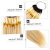 FOYTOKI 1set Human Hair Extensions for Testing Straight Hair Wig Chart Strands for Hairdressers and Salon Use for Professional Practice view 4