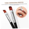 FOYTOKI Makeup Kit 6 Eyebrow Brushes 3 Angled 3 Flat Women's Beauty Tool for Eyebrow Makeup view 3