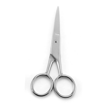 Mikinona 2pcs Men Beard Scissors Body Hair Clippers Hairdressing Scissors Beard Comb Tools Random Color