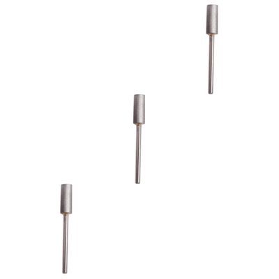 PLAFOPE 3pcs Tungsten Steel Nail Art Grinding Manicure Drill Bit for Hand Grinders Electric Drills Lightweight Design for Easy Dead Skin Removal for Nail Salons