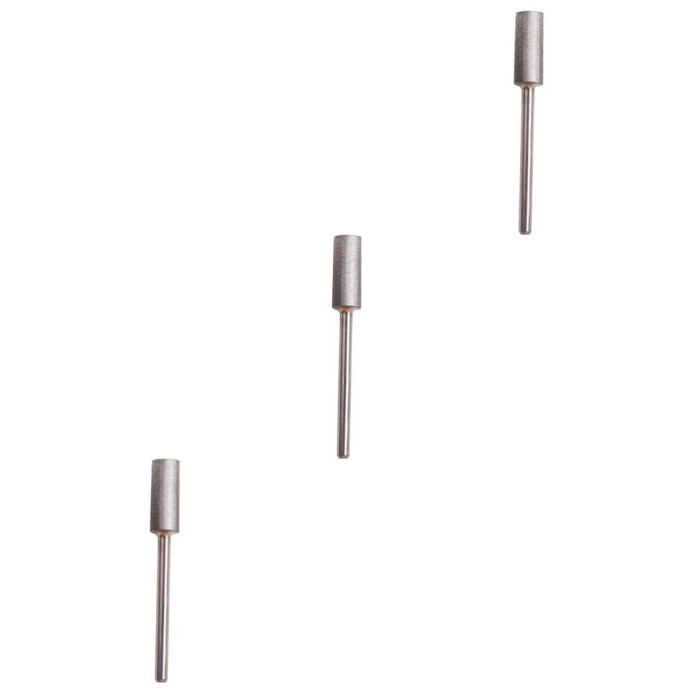 PLAFOPE 3pcs Tungsten Steel Nail Art Grinding Manicure Drill Bit for Hand Grinders Electric Drills Lightweight Design for Easy Dead Skin Removal for Nail Salons