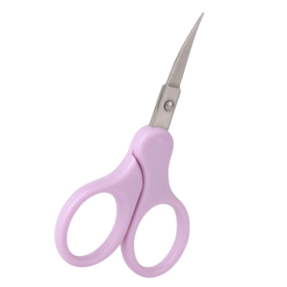 FOYTOKI Facial Hair Removal Scissors Women's Brow Scissors Stainless Steel Eyebrow Trimmer
